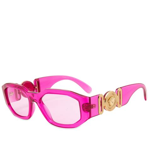 pink sunglasses versace|Versace pink sunglasses for women.